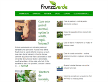 Tablet Screenshot of frunza-verde.ro